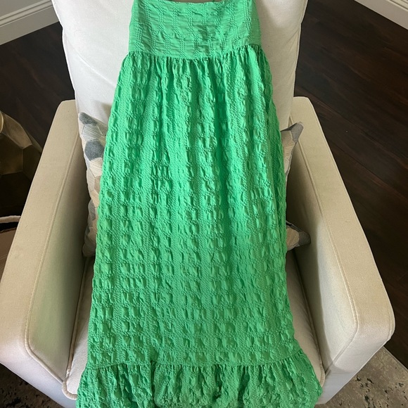 Zara Green Textured Maxi Dress *sold out online* - Picture 5 of 5